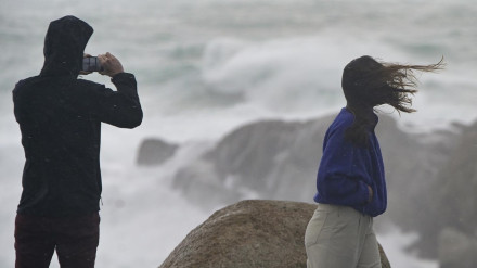 Temporal en la costa