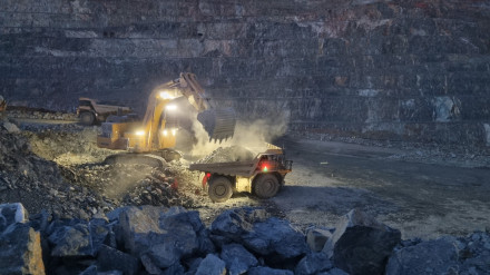 Mina de Ríotinto en plena actividad