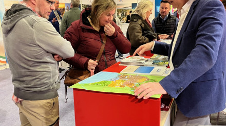 Stand de la provincia de Huelva en la feria Holiday World de Dublín