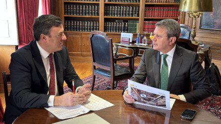 González Formoso y Santano se reunieron en el despacho del primero