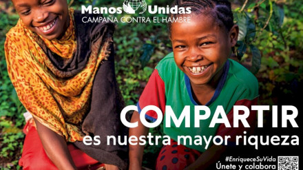 Cartel de la campaña 'Compartir es nuestra mayor riqueza'.