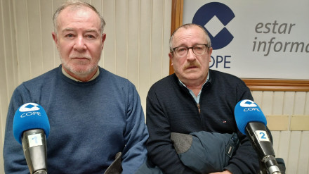 Fernando Ramos y Nicasio Malde en los estudios de COPE Ferrol