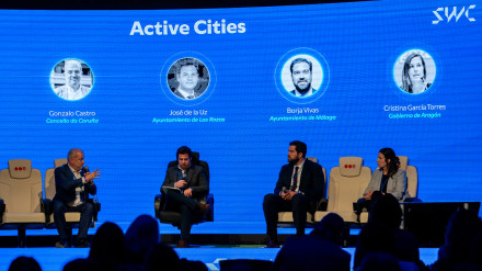 El concejal Gonzalo Castro, en el Sports World Congress 2025