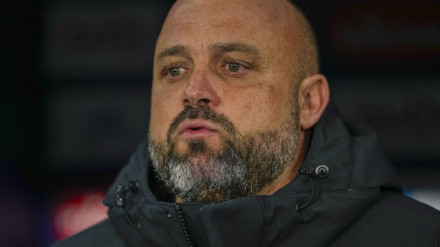 El técnico del Espanyol, Manolo González, durante el encuentro ante el Real Madrid