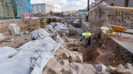 Trabajos en el Anfiteatro Romano de Cartagena