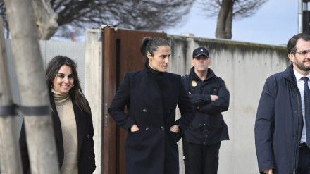 La seleccionadora Montse Tomé, tras declarar como testigo en la Audiencia Nacional en San Fernando de Henares