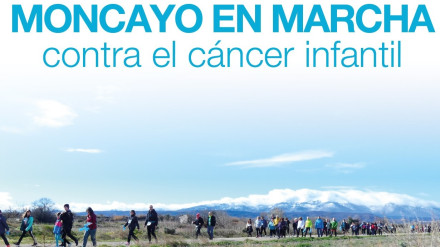 Cartel anunciador de la marcha contra el cáncer infantil de Tarazona.