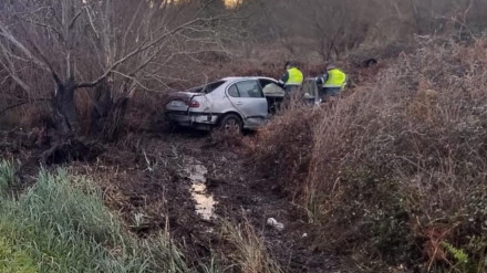 Imagen del coche siniestrado