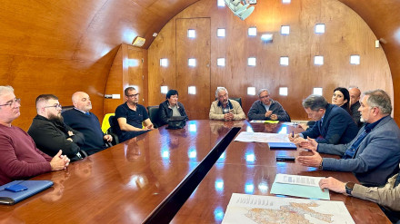 Reunión del alcalde de Lorca con la Federación de Asociaciones de Vecinos por las plantas de biometano