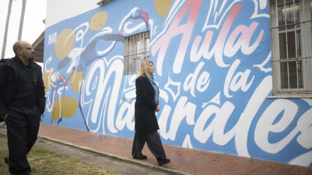 Obra de Manomatic en el Aula de la Naturaleza