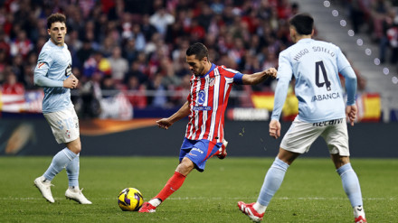 Koke, durante el encuentro ante el Celta