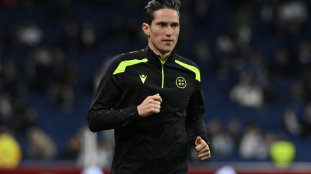 JOSÉ LUIS MUNUERA MONTERO durante el partido de la Copa del Rey de España entre el Real Madrid y el RCelta de Vigo en el Estadio Santiago Bernabeu el 16 de enero de 2025 en Madrid, España