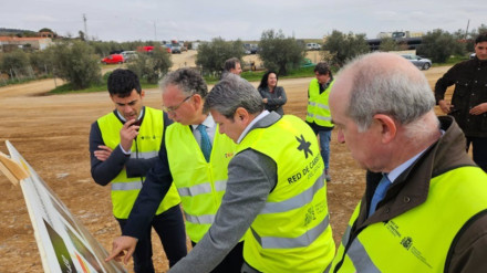 18/02/2025 Autoridades visitan las obras de la variante de ZafraSOCIEDAD ESPAÑA EUROPA EXTREMADURAMINISTERIO DE TRANSPORTES