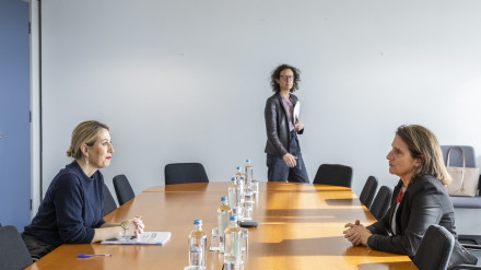 Guardiola y Teresa Ribera