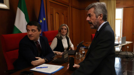 Momento antes de la celebración del Pleno