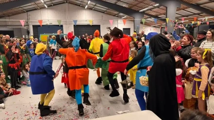 Foto de archivo de una fiesta de Carnaval en Moeche