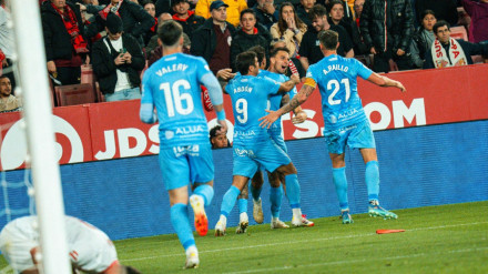 Celebración del gol en el Sánchez Pizjuán