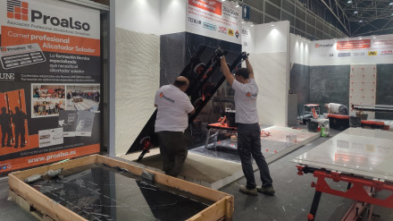 Estand de Proalso en Cevisama