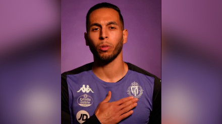Anuar envía un mensaje en nombre de sus compañeros del Real Valladolid