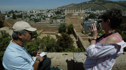Turistas en La Alhambra