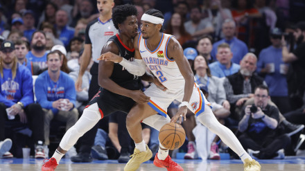 Shai Gilgeous-Alexander, en el partido ante los Rockets