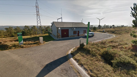 Foto de archivo de la subestación del parque eólico de Serra da Panda