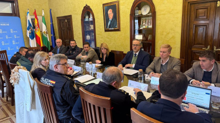 La Junta Local de Seguridad Ciudadana celebrada este miércoles en el Ayuntamiento de Huelva