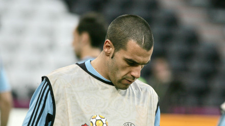 Álvaro Negredo durante la Eurocopa 2012