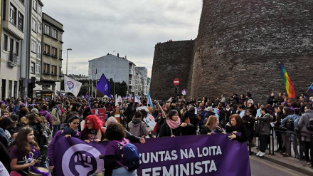 Manifestación feminista en Lugo
