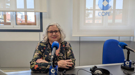 Luisa Rodríguez, presidenta de la cofradía del Santísimo Cristo de la Fe