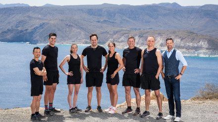 Participantes y presentador