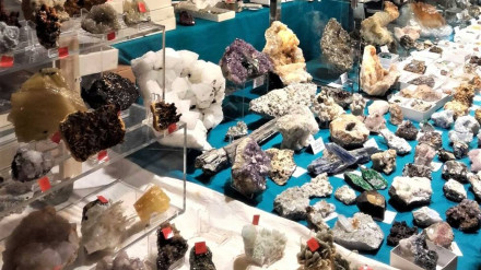 Minerales de una edición anterior de la feria