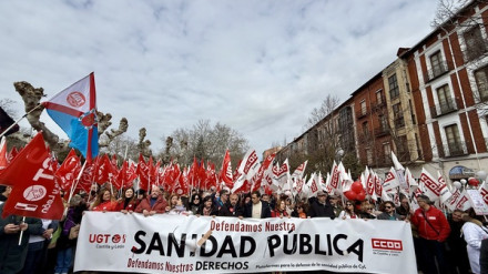 Plataformas por la Sanidad Pública de Castilla y León llevan sus reivindicaciones a Valladolid con el apoyo de sindicatos y PSOE
