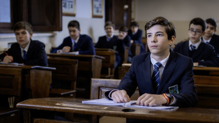 Alumnos de la Escolanía de la Santa Cruz