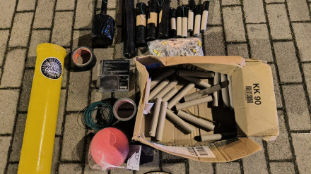 Confiscació material pirotècnic il·legal