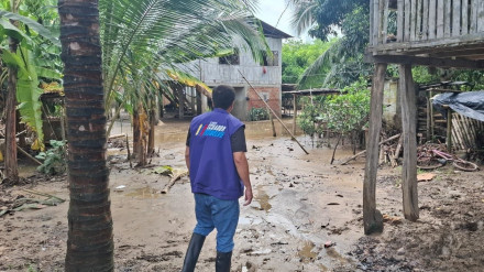 Inundaciones en en el cantón ecuatoriano de Portoviejo