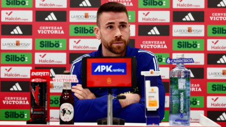 Rueda de prensa de Unai Simón con la selección