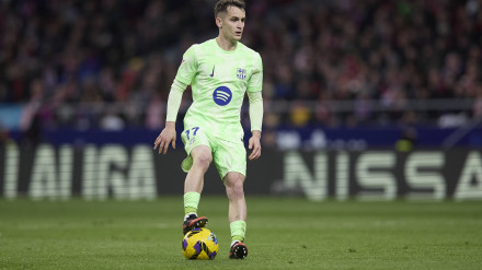 Marc Casadó, durante el encuentro del pasado domingo ante el Atlético