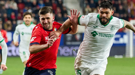Imagen del partido disputado entre Osasuna - Getafe