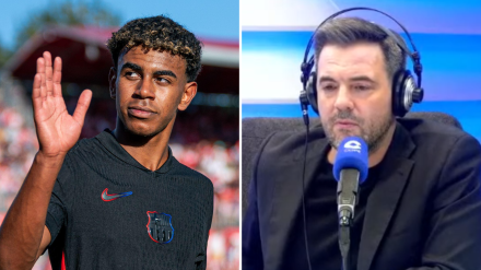 Lamine Yamal y Nacho Peña