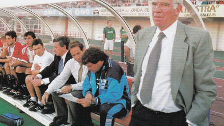 Luis Aragonés durante su etapa en el RCD Mallorca