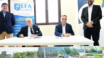 La Diputación y la EFA El Soto firman un acuerdo para impulsar la formación agraria en el vivero provincial