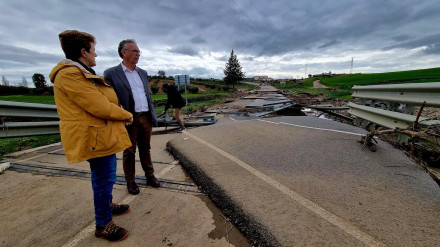 El delegado del Gobierno en Extremadura visita las zonas afectadas por las inundaciones