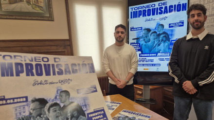 Arán López y Álvaro Pumares durante la presentación de esta propuesta