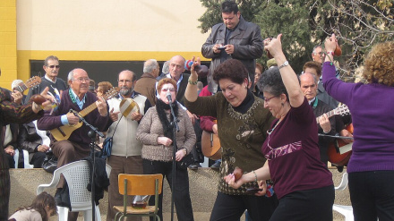 Actuación de la cuadrilla de la pedanía de Zarzadilla de Totana en una imagen de archivo