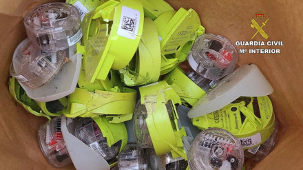 Imagen de los contadores de agua robados