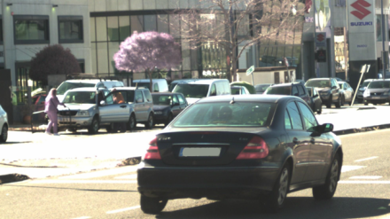 Vehículo a toda pastilla por As Gándaras