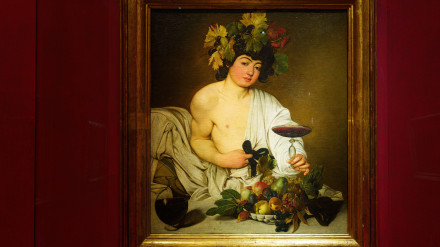 2YPK35C Florence, Italy, January 4, 2024: Bacchus. Caravaggio