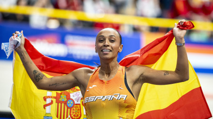 Ana Peleteiro logró su tercer bronce en los mundiales indoor.
