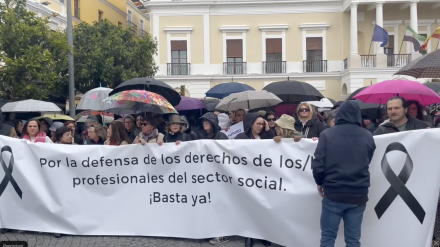 Manifestación esta mañana en Badajoz